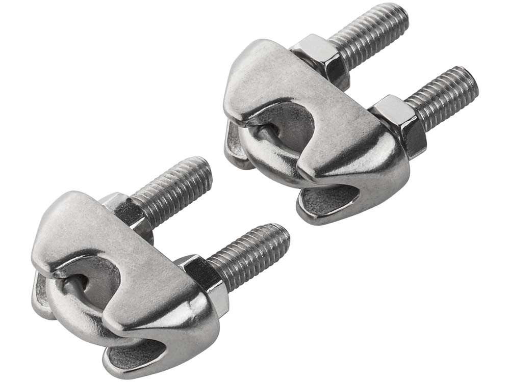 Zacisk kabłąkowy nierdzewny 6mm 2szt. Zacisk kabłąkowy nierdzewny 6mm 2szt.