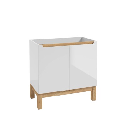 Defra Szafka stojąca Space 80 cm biała / dąb Defra Szafka stojąca Space 80 cm biała / dąb