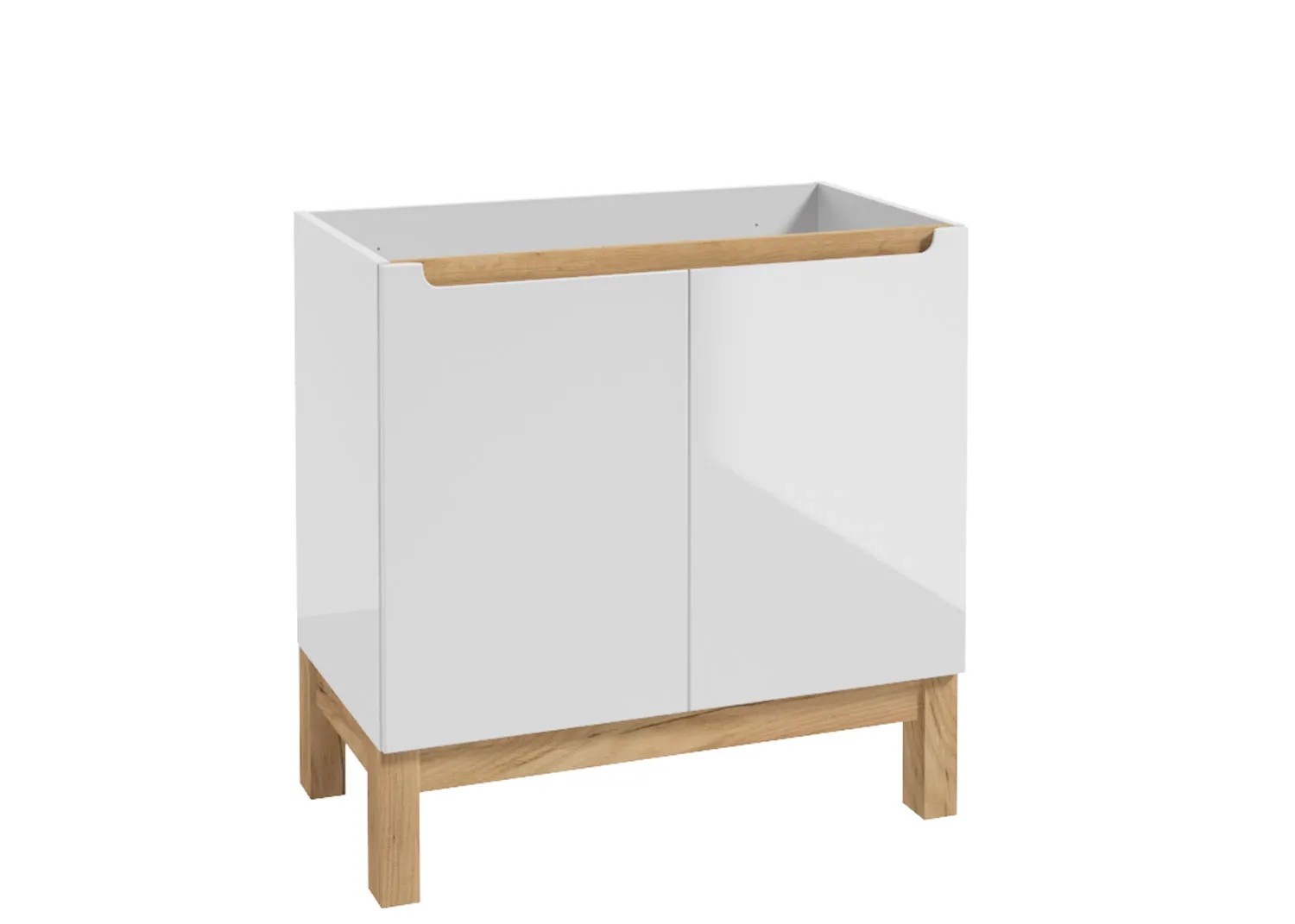 Defra Szafka stojąca Space 80 cm biała / dąb Defra Szafka stojąca Space 80 cm biała / dąb