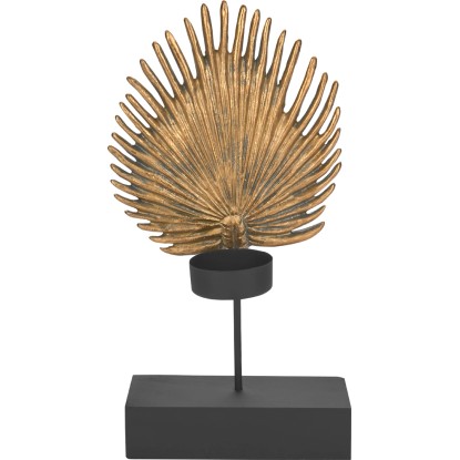 Liść dekoracyjny DARK WONDER złoto-czarny Liść dekoracyjny DARK WONDER złoto-czarny