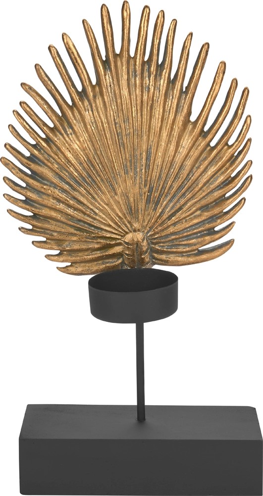 Liść dekoracyjny DARK WONDER złoto-czarny Liść dekoracyjny DARK WONDER złoto-czarny