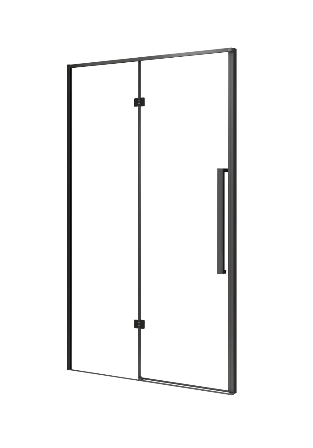 KABI Drzwi prysznicowe Largo 90 x 195 cm PRAWE czarne KABI Drzwi prysznicowe Largo 90 x 195 cm PRAWE czarne