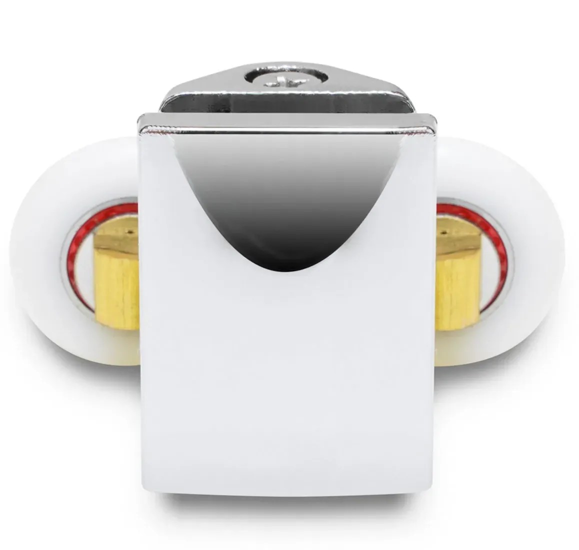 Rolki dolne metalowe do drzwi kabiny 2,5 cm chrom 2 szt Rolki dolne metalowe do drzwi kabiny 2,5 cm chrom 2 szt