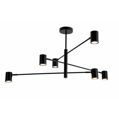 Light Prestige Lampa sufitowa SNOW 6x8W GU10 czarna Light Prestige Lampa sufitowa SNOW 6x8W GU10 czarna