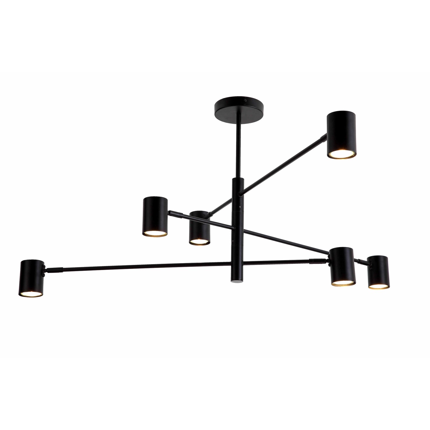 Light Prestige Lampa sufitowa SNOW 6x8W GU10 czarna Light Prestige Lampa sufitowa SNOW 6x8W GU10 czarna