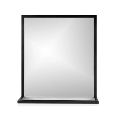Lustro bez LED BRWShelf Line czarna rama 65x60x18 Lustro bez LED BRWShelf Line czarna rama 65x60x18