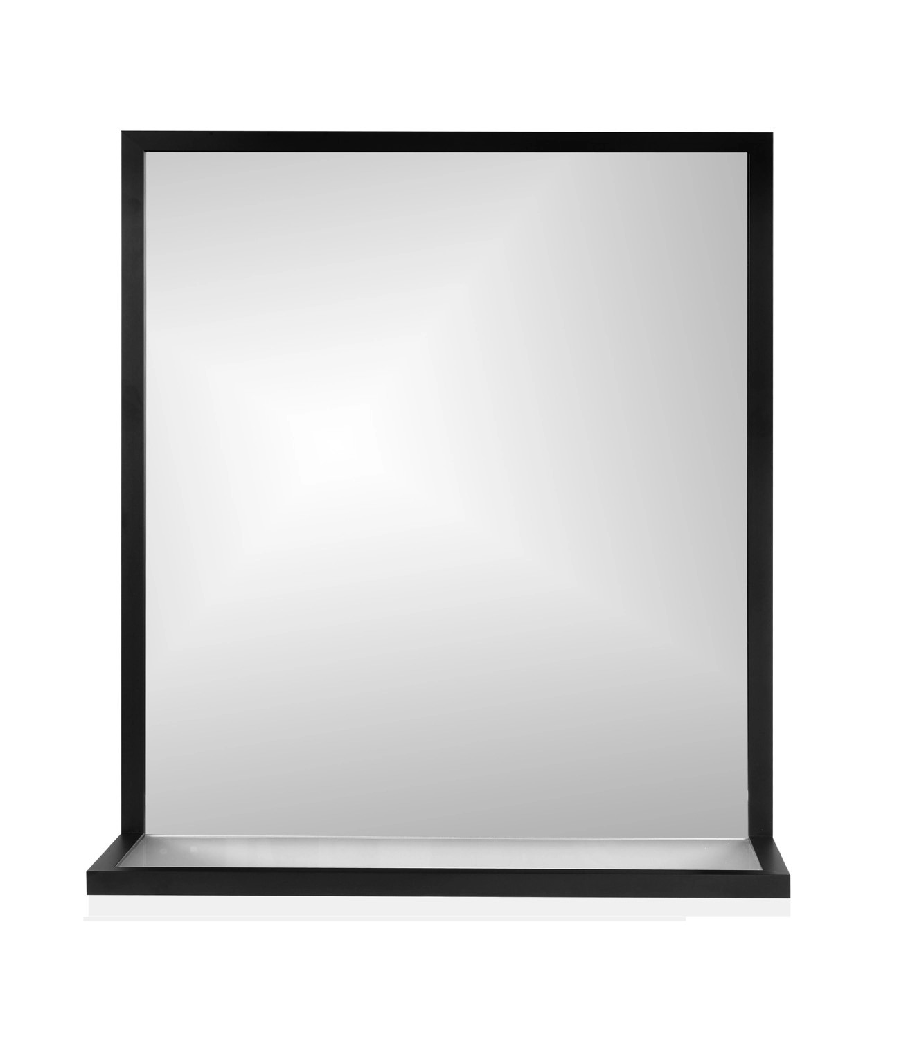 Lustro bez LED BRWShelf Line czarna rama 65x60x18 Lustro bez LED BRWShelf Line czarna rama 65x60x18