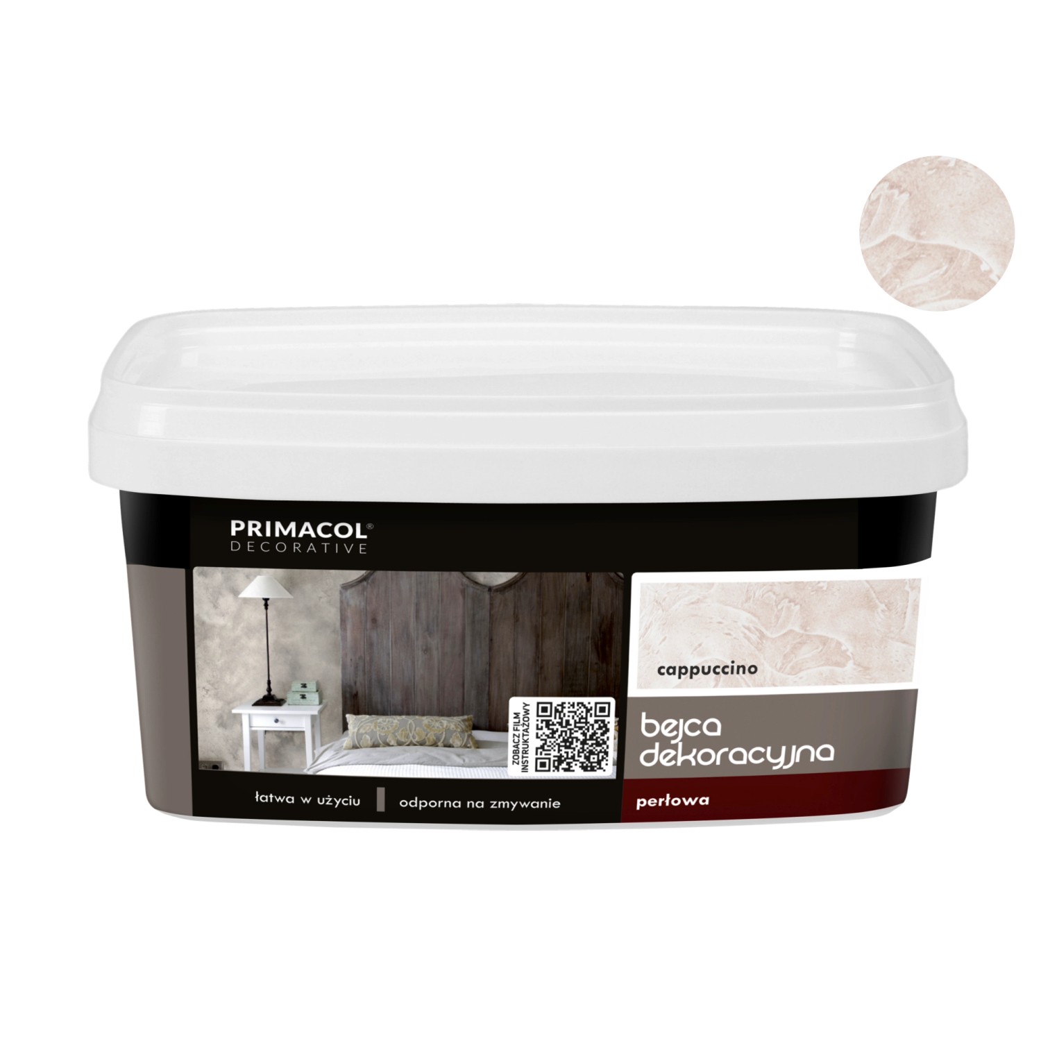Primacol Bejca dekoracyjna perłowa cappuccino 1 l Primacol Bejca dekoracyjna perłowa cappuccino 1 l