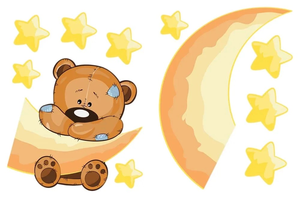 Naklejka PLUSZOWY MIŚ 2 szt. 30x40 cm Naklejka PLUSZOWY MIŚ 2 szt. 30x40 cm