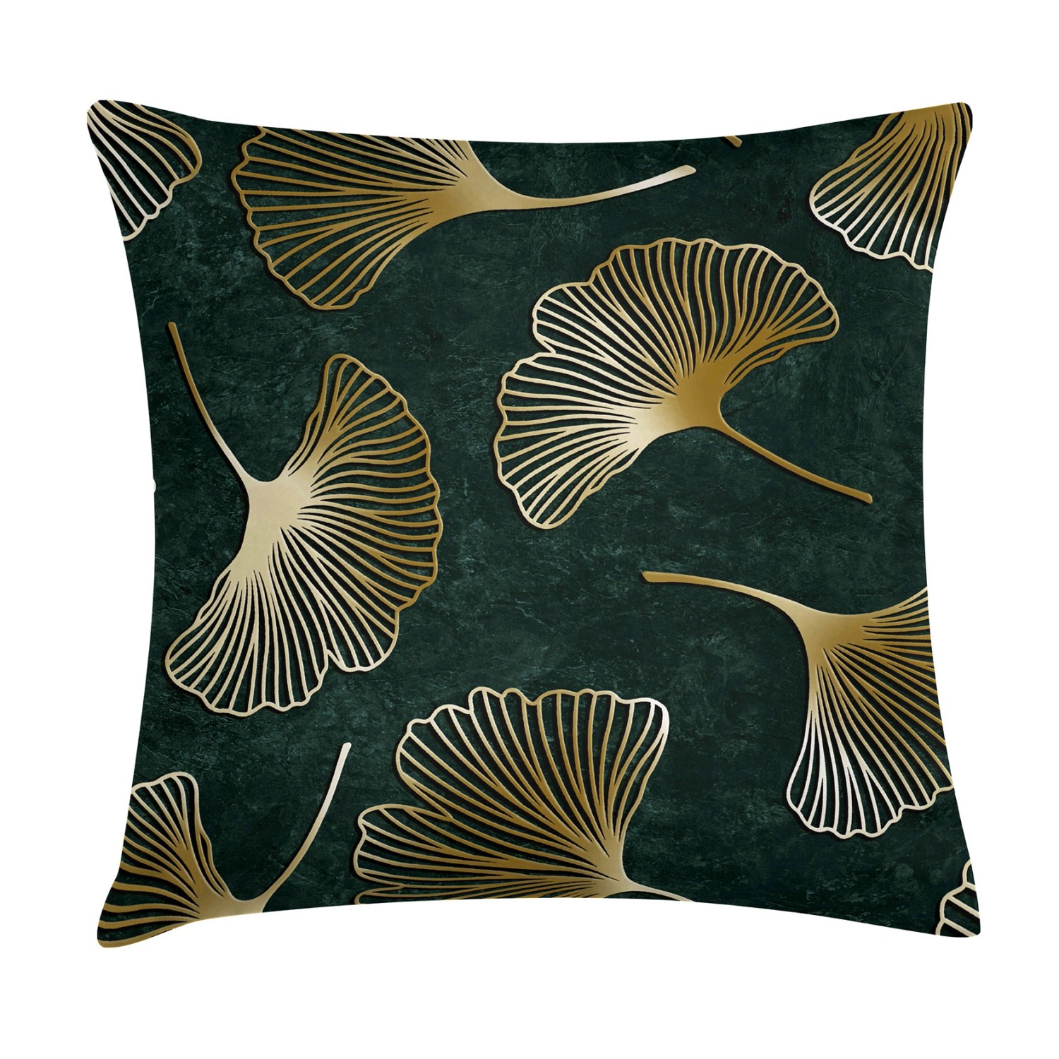 Poduszka motyw roślinny 45 x 45 cm zieleń Poduszka motyw roślinny 45 x 45 cm zieleń