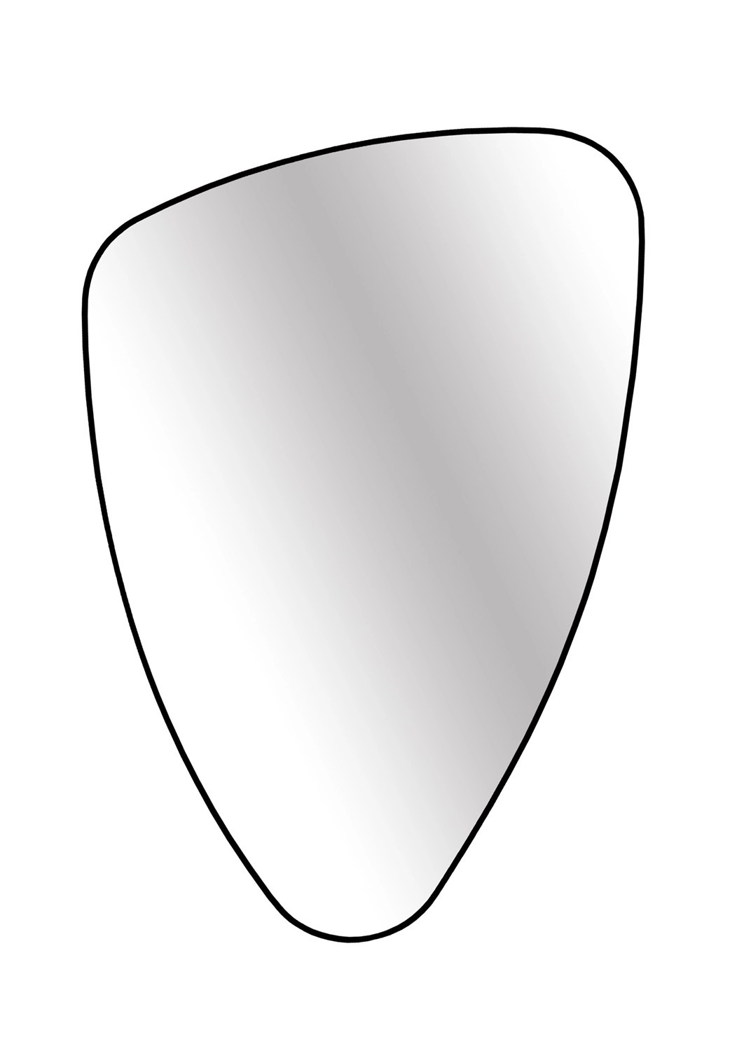 Lustro bez LED Organic Line czarna rama 90x60 Lustro bez LED Organic Line czarna rama 90x60