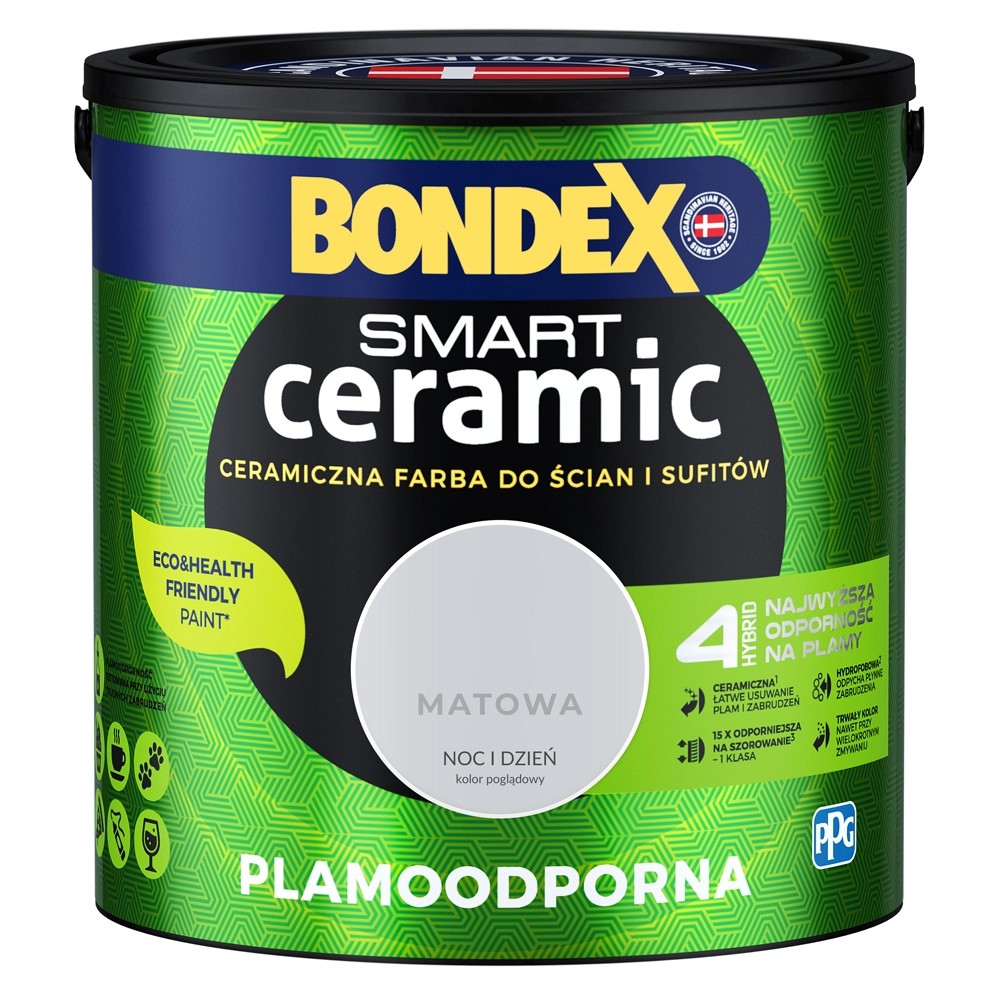 Farba Bondex Smart Ceramic noc i dzień 2,5 l Farba Bondex Smart Ceramic noc i dzień 2,5 l