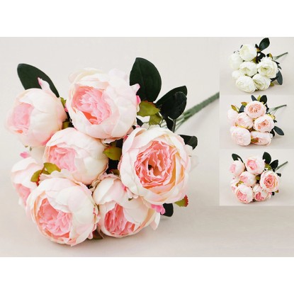 Bukiet sztuczny Peonia 7 kwiatów mix kolor 44 cm Bukiet sztuczny Peonia 7 kwiatów mix kolor 44 cm