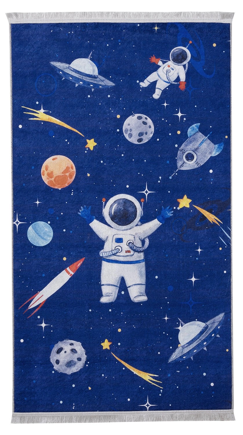 Uniglob Dywan dziecięcy SPACE 120 x 160 cm niebieski Uniglob Dywan dziecięcy SPACE 120 x 160 cm niebieski