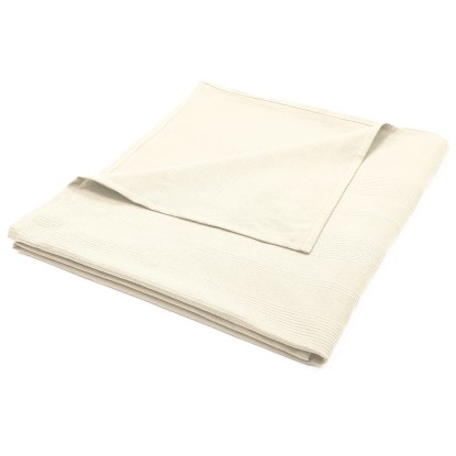 Narzuta bawełniania biała 150 cm x 250 cm Narzuta bawełniania biała 150 cm x 250 cm