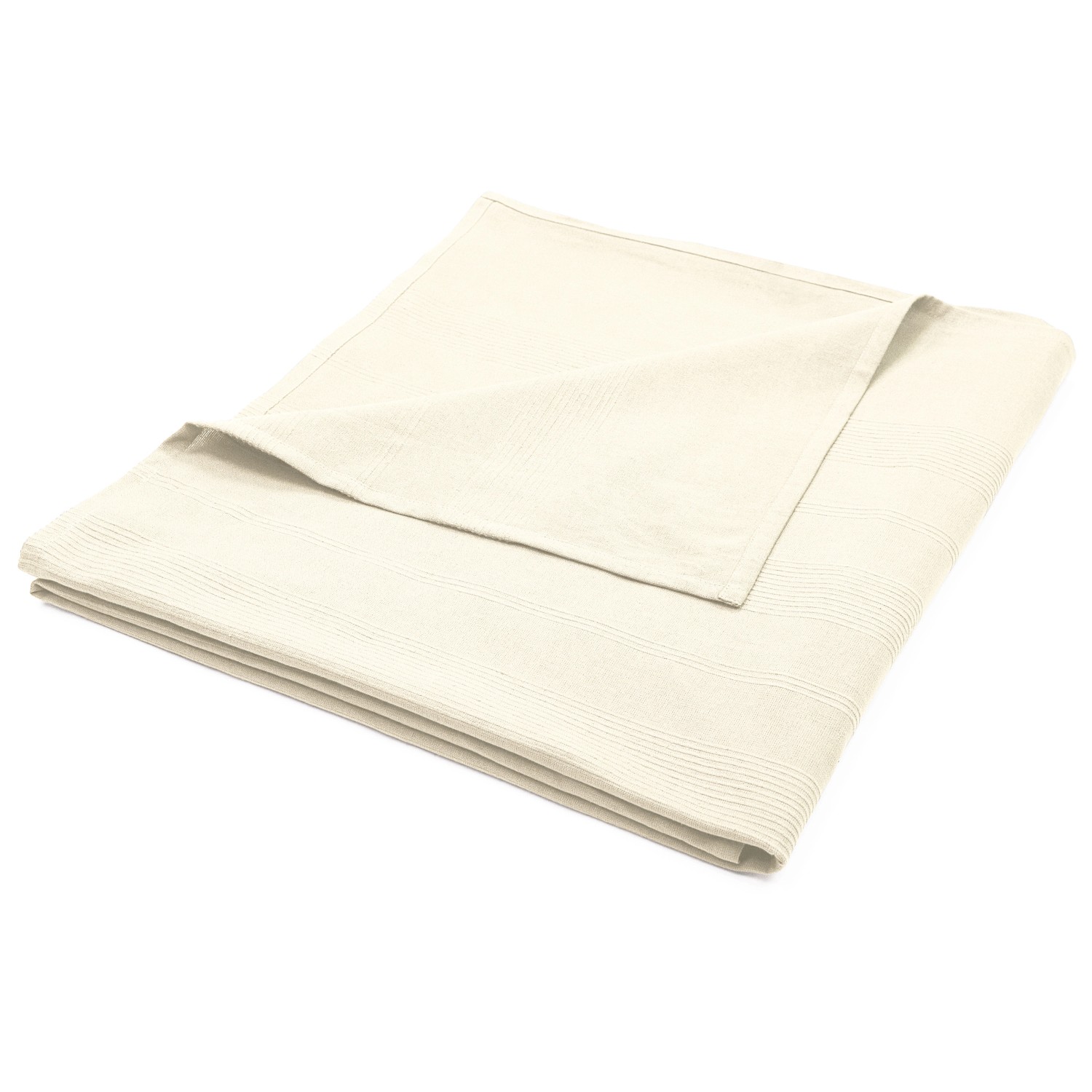 Narzuta bawełniania biała 150 cm x 250 cm Narzuta bawełniania biała 150 cm x 250 cm