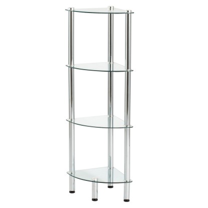 OBI Regał narożny Maupiti chrom - szkło OBI Regał narożny Maupiti chrom - szkło