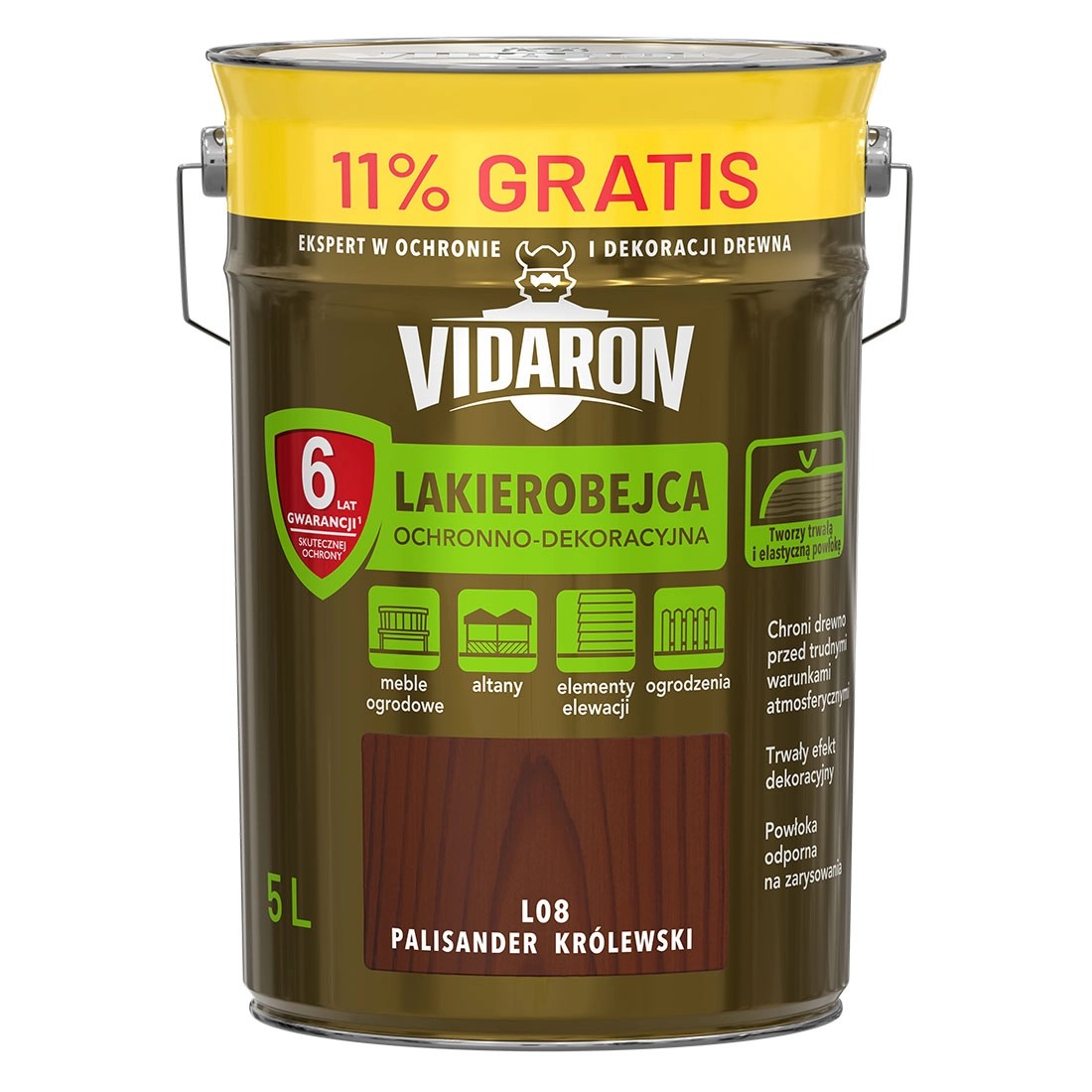 Vidaron Lakierobejca palisander 5L Vidaron Lakierobejca palisander 5L