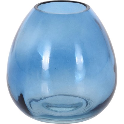Koopman Wazon szklany PACIFIC 11 x 10 cm niebieski Koopman Wazon szklany PACIFIC 11 x 10 cm niebieski