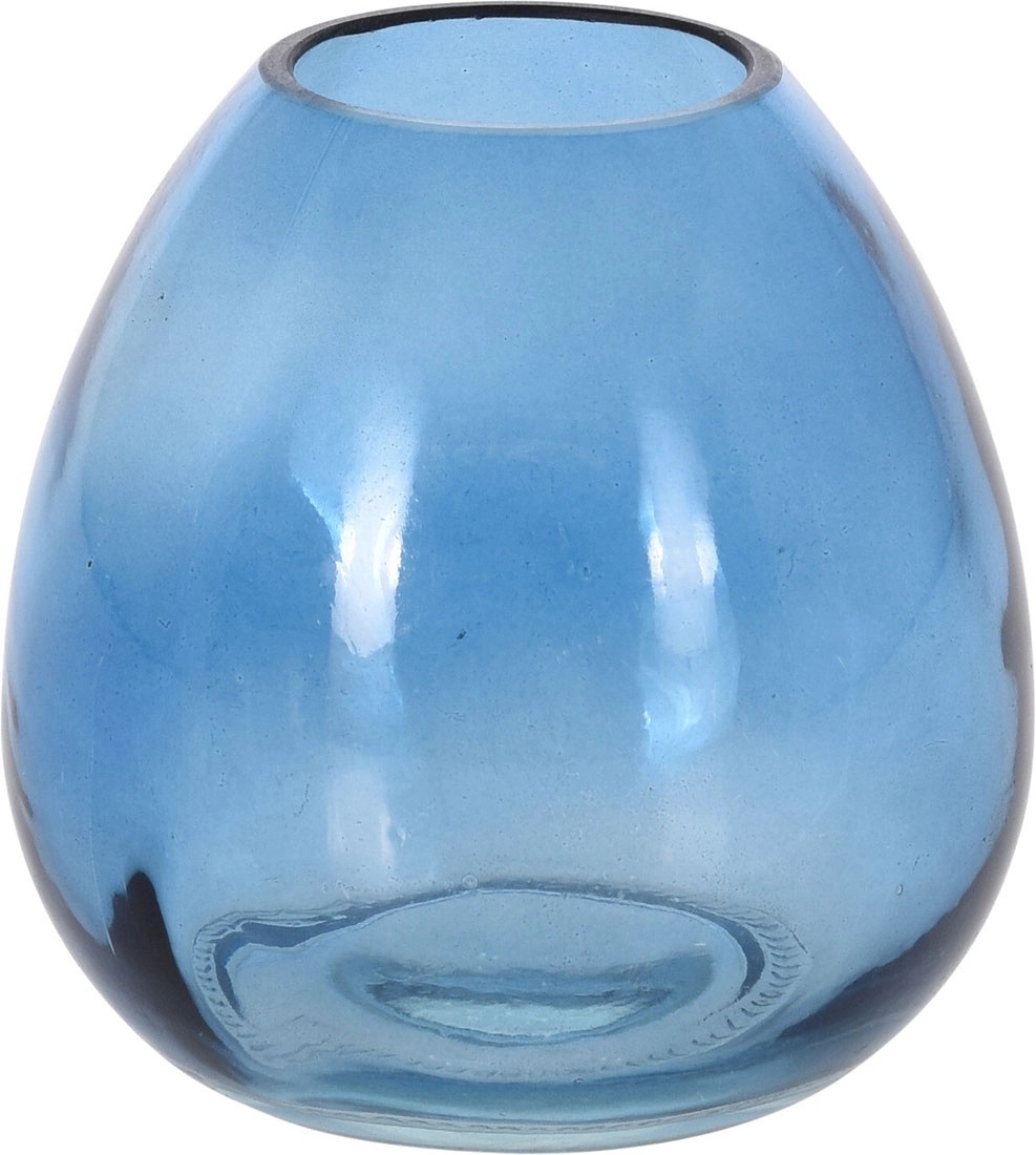 Koopman Wazon szklany PACIFIC 11 x 10 cm niebieski Koopman Wazon szklany PACIFIC 11 x 10 cm niebieski