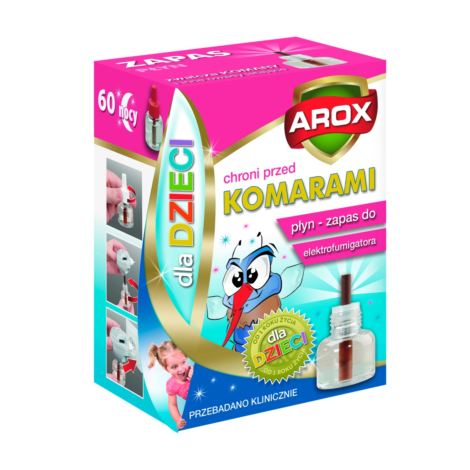 Arox Płyn do elektrofumigatora dla dzieci 45 ml Arox Płyn do elektrofumigatora dla dzieci 45 ml