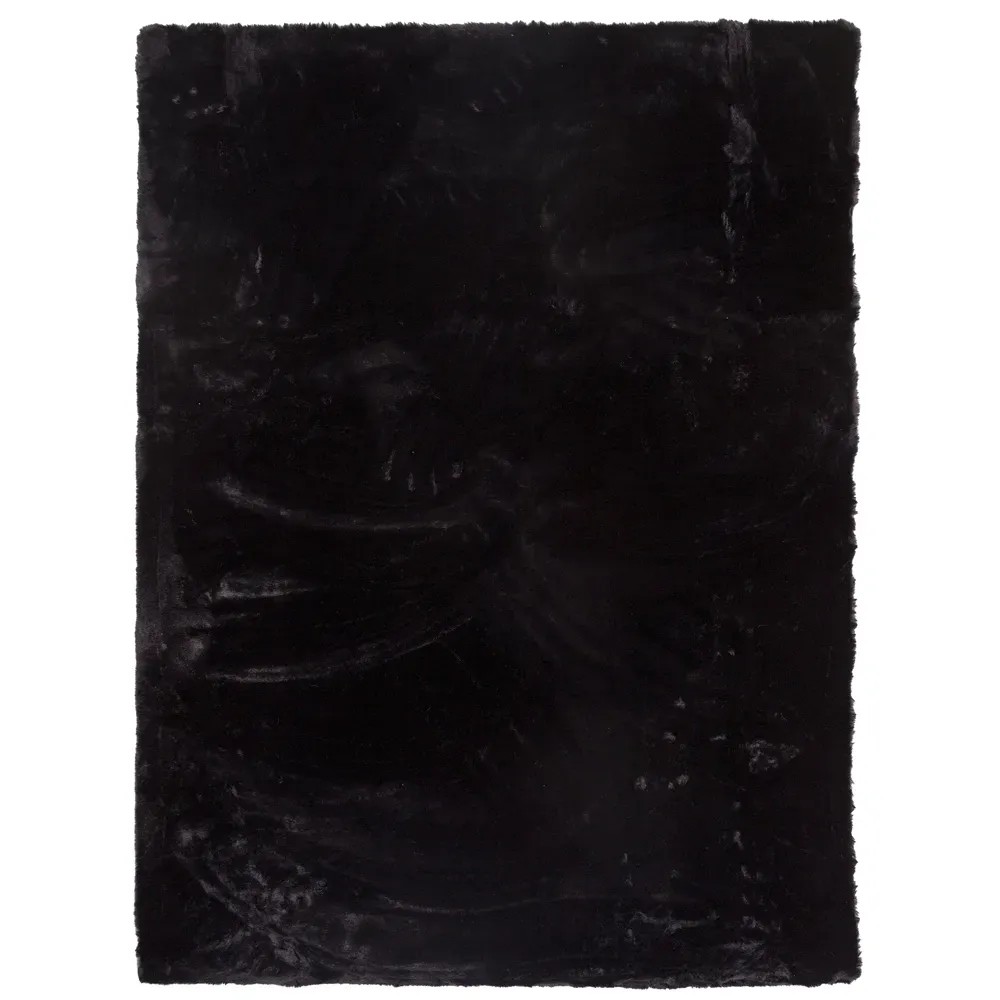 Indavo Dywan RABBIT-FUR 120 x 160 cm czarny Indavo Dywan RABBIT-FUR 120 x 160 cm czarny