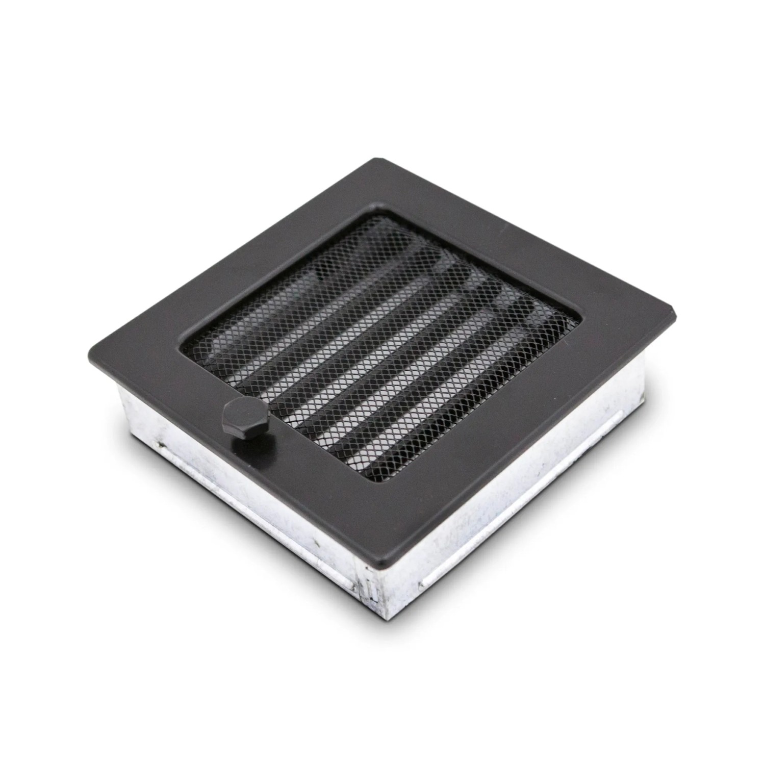 4 Fire Kratka kominkowa czarna 17 cm x 17 cm z żaluzją 4 Fire Kratka kominkowa czarna 17 cm x 17 cm z żaluzją
