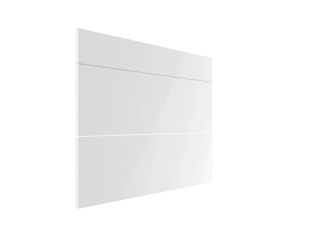 Trzy fronty do szafki z szufladami Roma 80 cm biały połysk Trzy fronty do szafki z szufladami Roma 80 cm biały połysk