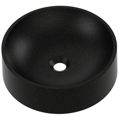 Axis Umywalka MAUN 40 nablatowa granitowa czarno złota Axis Umywalka MAUN 40 nablatowa granitowa czarno złota