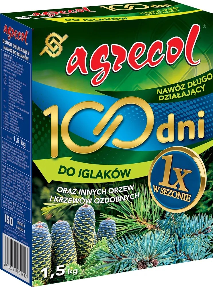 Nawóz do iglaków 100 dni 1,5kg. Nawóz do iglaków 100 dni 1,5kg.