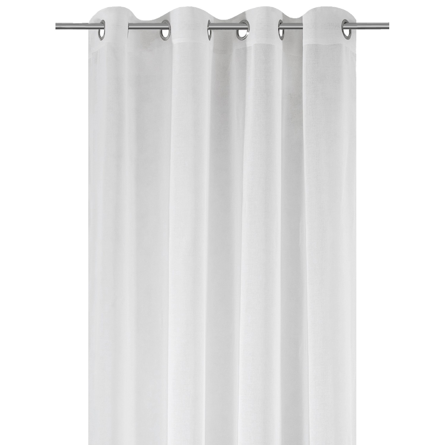 Firana Joanna biało-stalowa 140 cm x 250 cm Firana Joanna biało-stalowa 140 cm x 250 cm