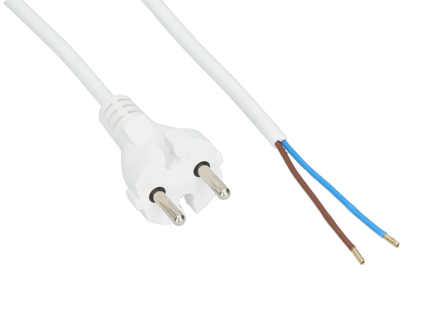 Jonex Przewód z wtyczką 2x1,0 / 5 m biały Jonex Przewód z wtyczką 2x1,0 / 5 m biały
