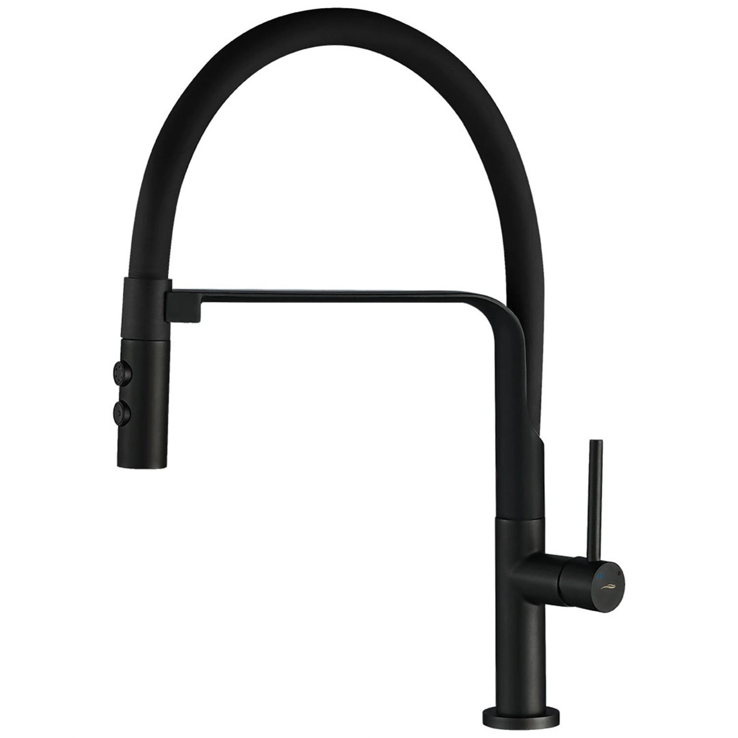 Kuchinox Bateria zlewozmywakowa stojąca wylewka U Siluetto czarna Kuchinox Bateria zlewozmywakowa stojąca wylewka U Siluetto czarna