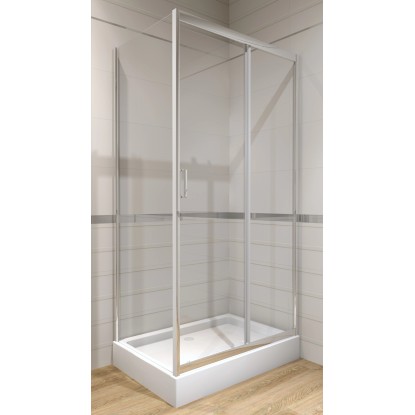 KABI Kabina prysznicowa Hobby 100 x 70 chrom z brodzikiem KABI Kabina prysznicowa Hobby 100 x 70 chrom z brodzikiem