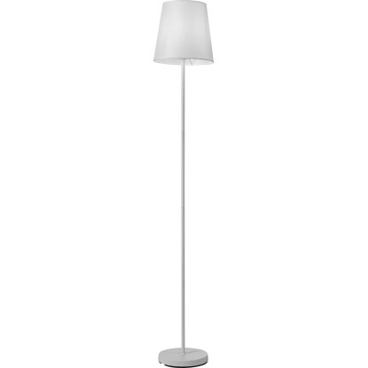 Lampa podłogowa metal 155cm 1xE27 40W biała Lampa podłogowa metal 155cm 1xE27 40W biała