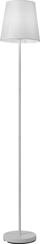 Lampa podłogowa metal 155cm 1xE27 40W biała Lampa podłogowa metal 155cm 1xE27 40W biała