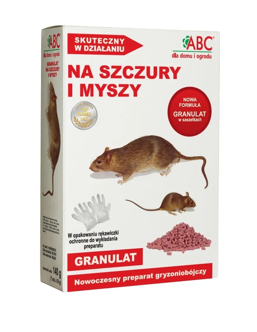 ABC - granulat 140/g Rater 29 ppm 140 g ABC - granulat 140/g Rater 29 ppm 140 g