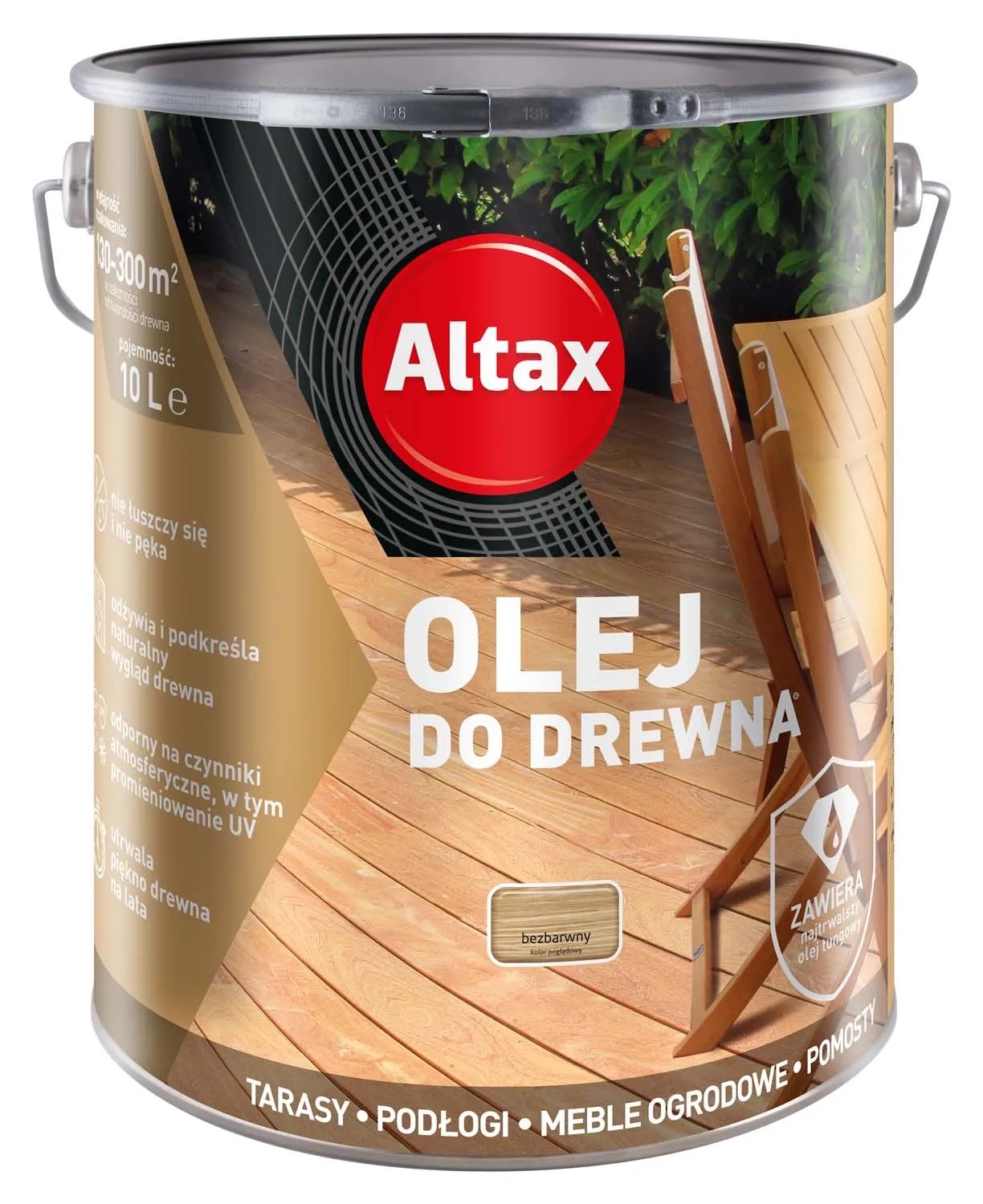 Altax Olej do drewna bezbarwny 10L Altax Olej do drewna bezbarwny 10L