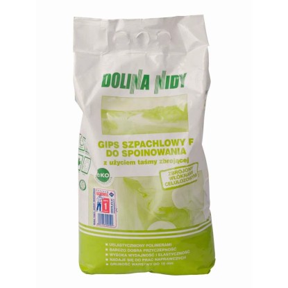 Dolina Nidy Gips szpachlowy F do spoinowania płyt gipsowo-kartonowych 5 kg Dolina Nidy Gips szpachlowy F do spoinowania płyt gipsowo-kartonowych 5 kg