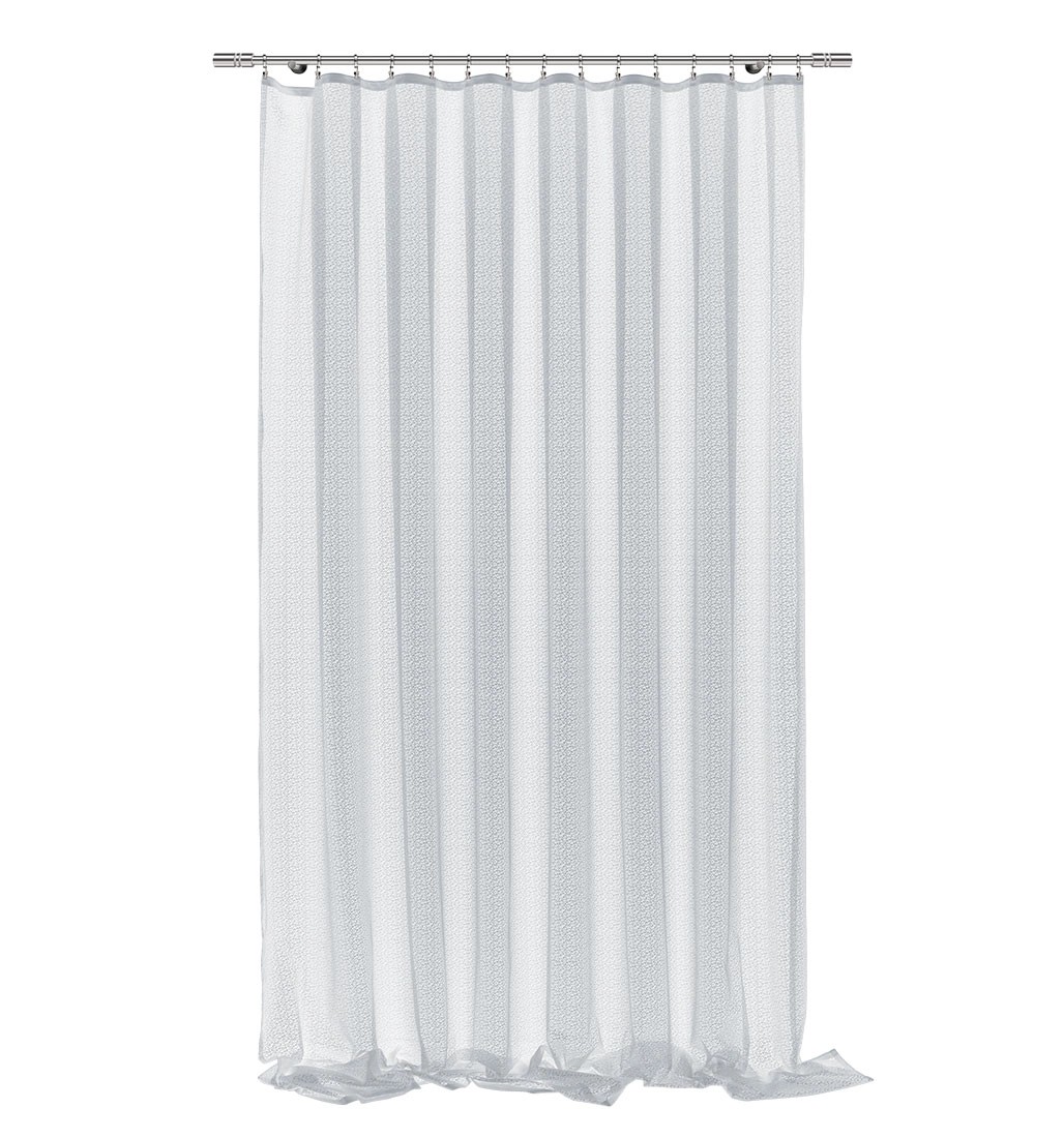 Firana żakardowa 256360/250 biała 250 cm x 140 cm Firana żakardowa 256360/250 biała 250 cm x 140 cm