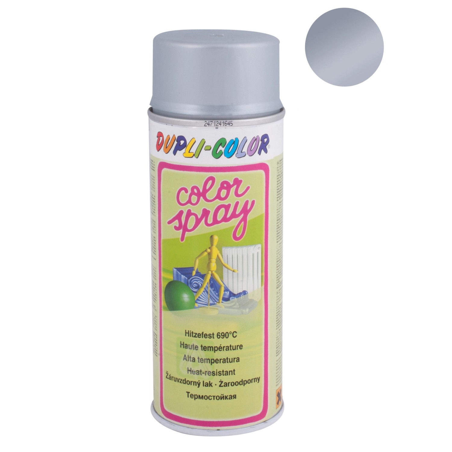 Dupli-Color Lakier żaroodporny do 690 st.C ColorSpray srebrny 400 ml Dupli-Color Lakier żaroodporny do 690 st.C ColorSpray srebrny 400 ml
