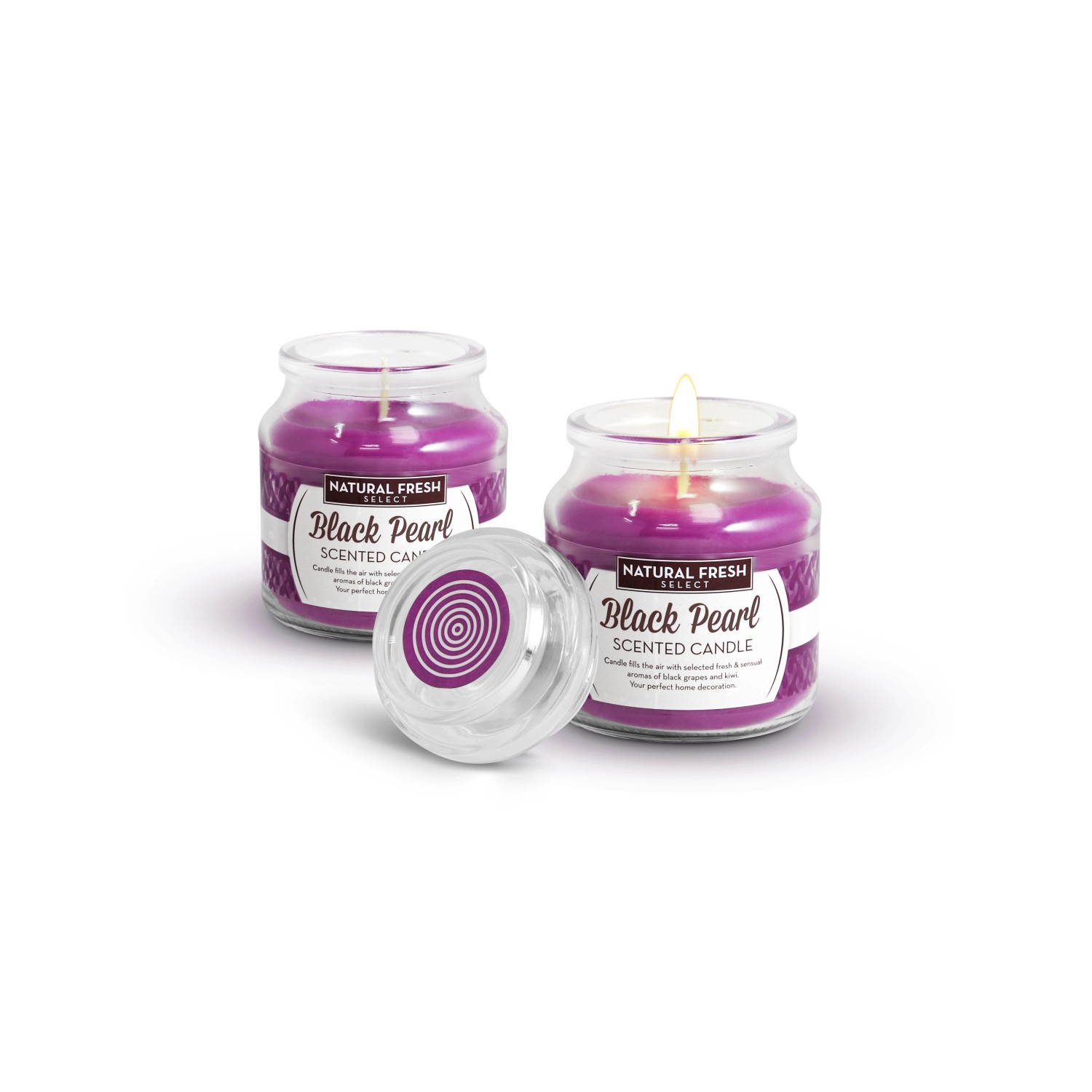 Natural Fresh Świeca zapachowa black pearl 130g Natural Fresh Świeca zapachowa black pearl 130g