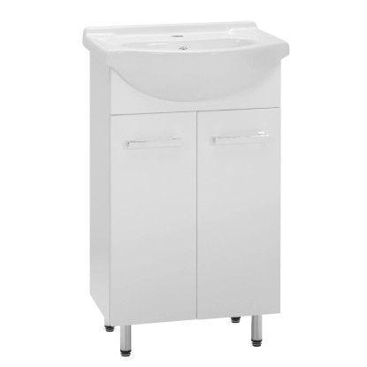 Zestaw Lupo Biała Szafka Z Umywalką 45 Cm Zestaw Lupo Biała Szafka Z Umywalką 45 Cm