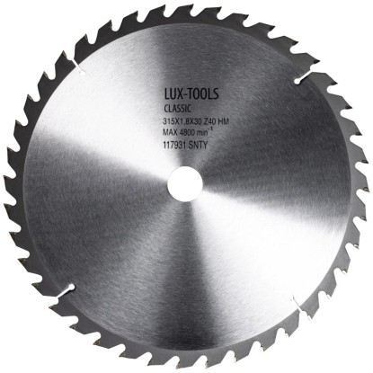 LUX-TOOLS Tarcza zębata śr. 315 mm x 30 mm 40 zębów LUX-TOOLS Tarcza zębata śr. 315 mm x 30 mm 40 zębów