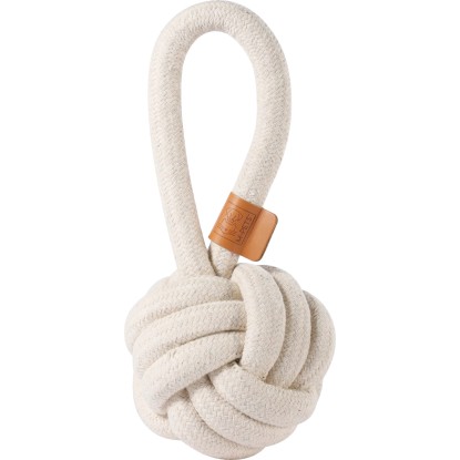 Piłka sznurkowa biała - śr. 8 cm Piłka sznurkowa biała - śr. 8 cm