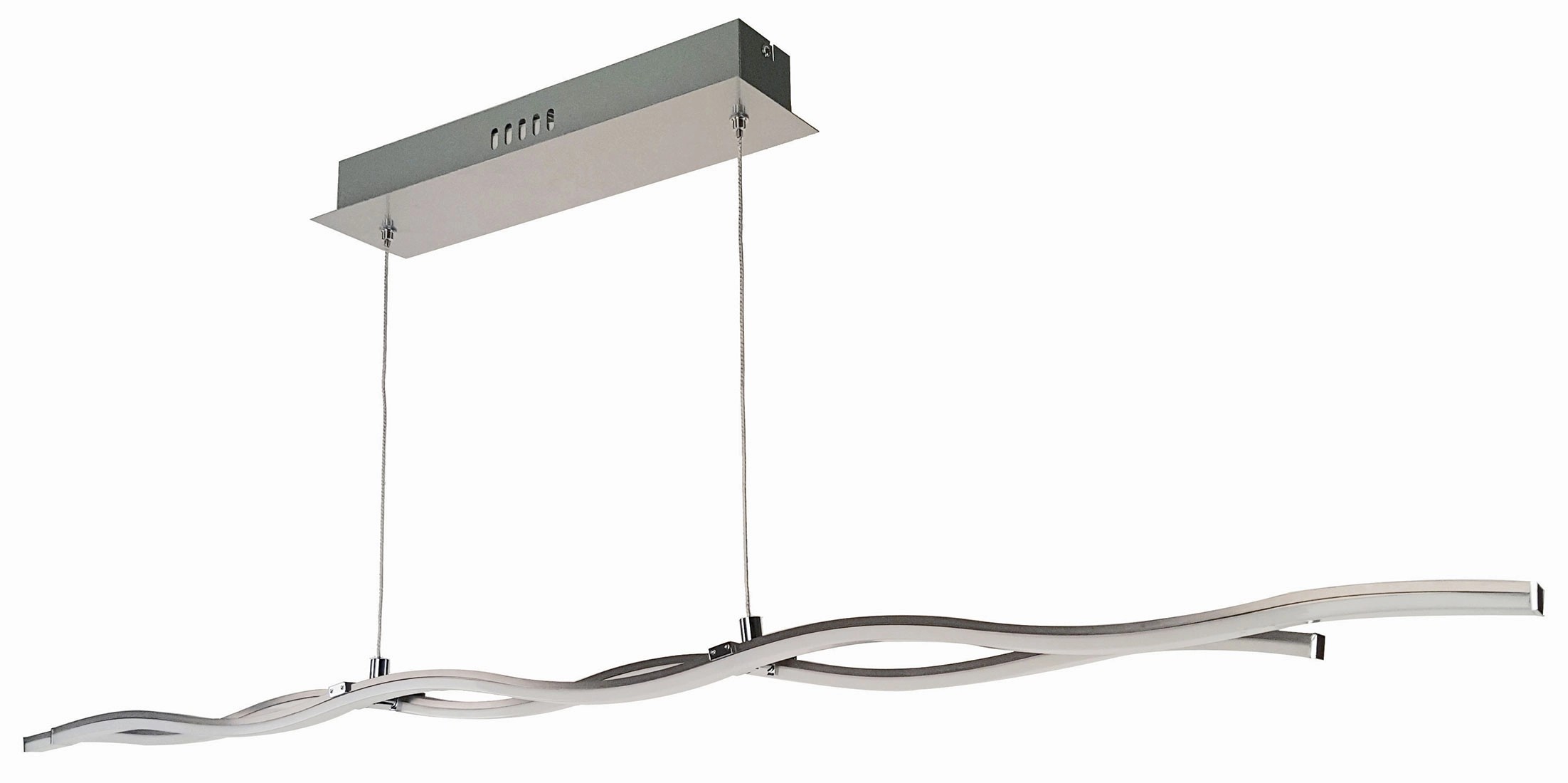 Reality Lampa wisząca LED WAWE Line 2x10W 3500K 1600lm satyna Reality Lampa wisząca LED WAWE Line 2x10W 3500K 1600lm satyna