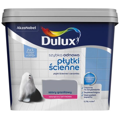 Dulux Szybka Odnowa Płytki ścienne szary granitowy 750 ml Dulux Szybka Odnowa Płytki ścienne szary granitowy 750 ml