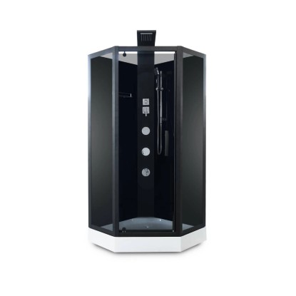 Kabina prysznicowa z hydromasażem Aida czarna 90 cm Kabina prysznicowa z hydromasażem Aida czarna 90 cm