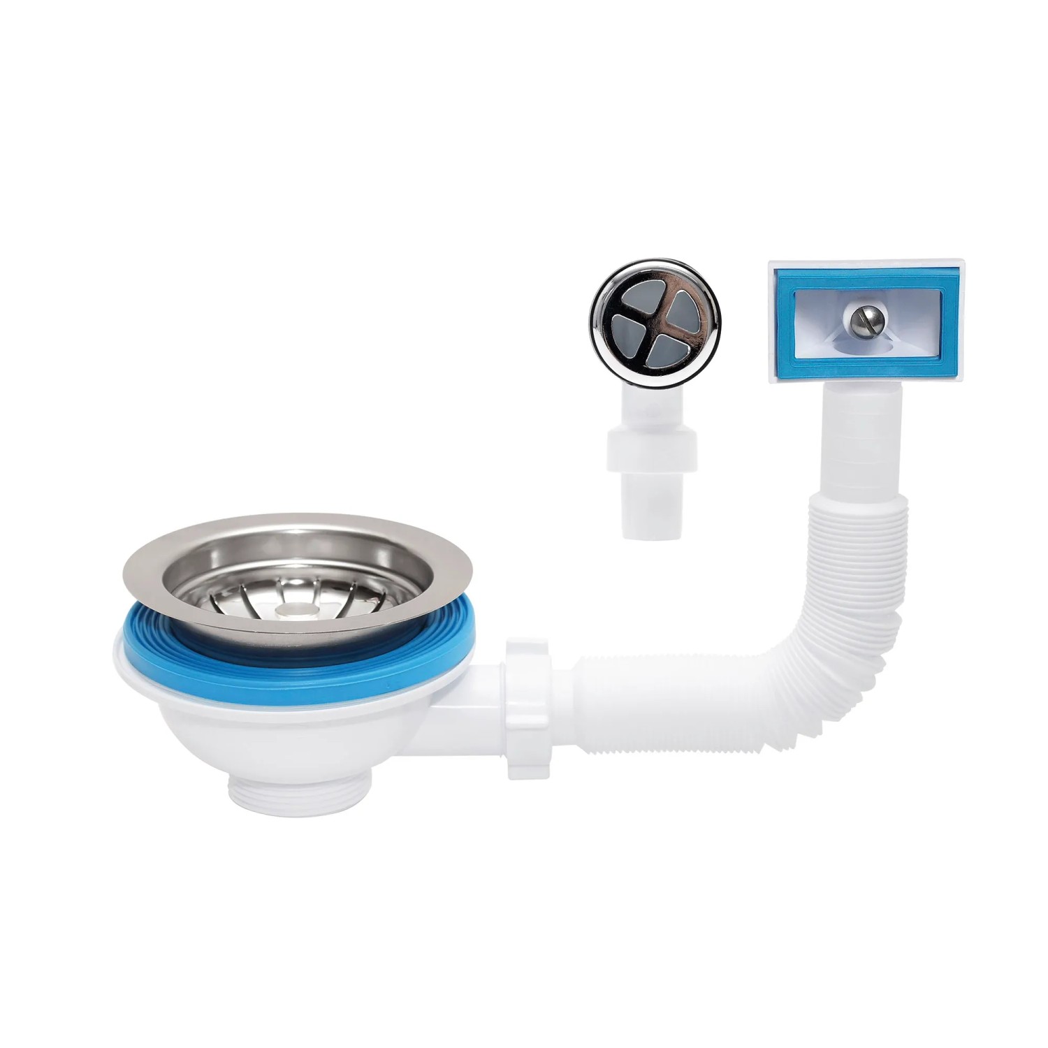 Tycner Spust zlewozmywaka 1 1/2" z przelewem Tycner Spust zlewozmywaka 1 1/2" z przelewem