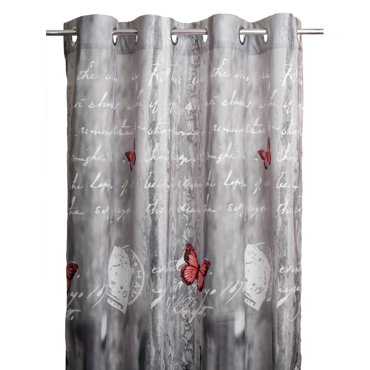 Zasłona Retro czerwona 140 cm x 250 cm Zasłona Retro czerwona 140 cm x 250 cm